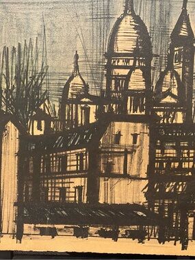Sacred Heart in Paris by Bernard Buffet Cityscape Lithograph